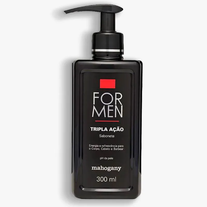 SABONETE TRIPLA AÇÃO MAHOGANY FOR MEN 300ML