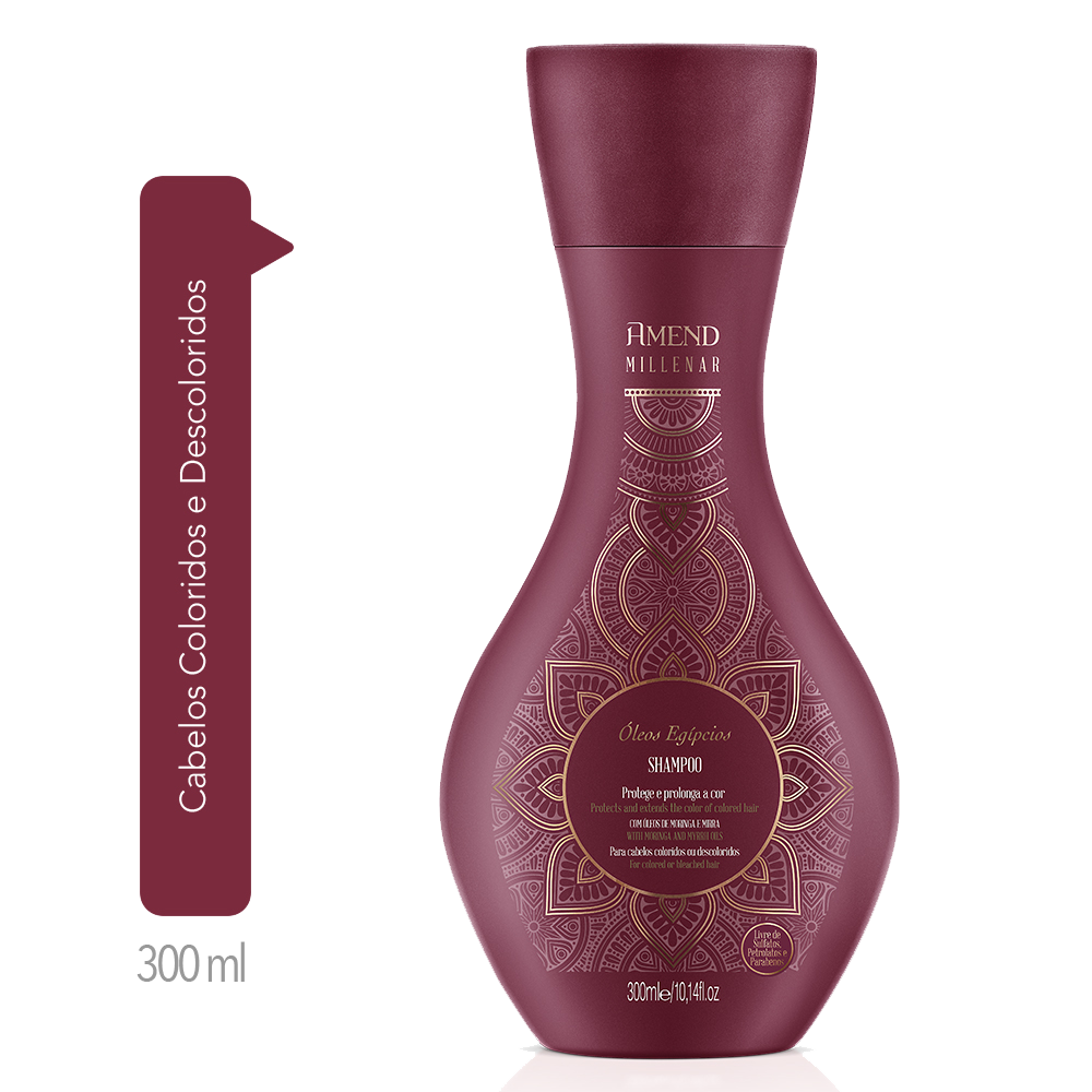 SHAMPOO AMEND MILLENAR OIL EGÍPCIOS 300ML - Imagem 2