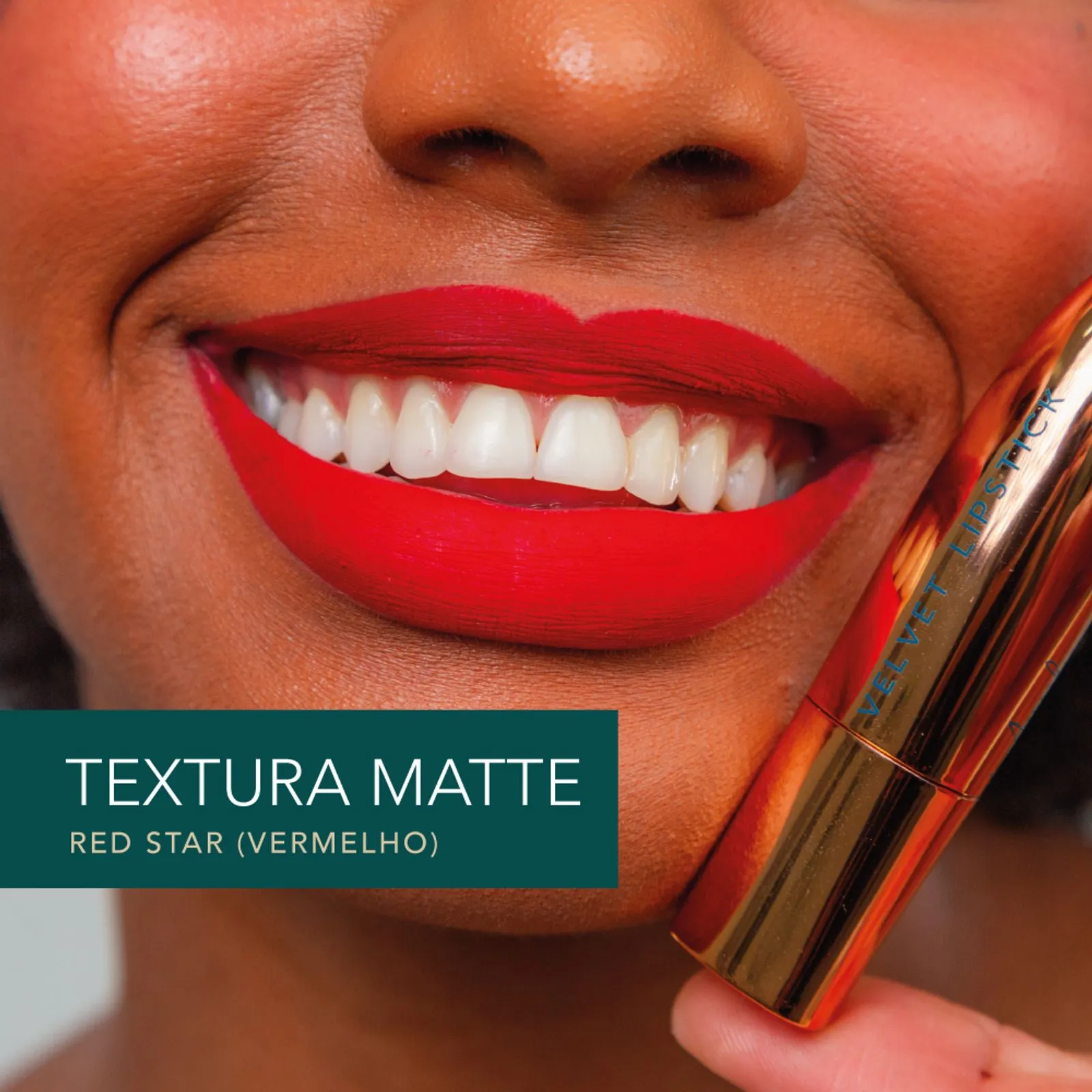 BATOM VERMELHO MARILIA MENDONÇA BY OCEANE-VELVET LIPSTICK RED STAR 3,2G - Imagem 4