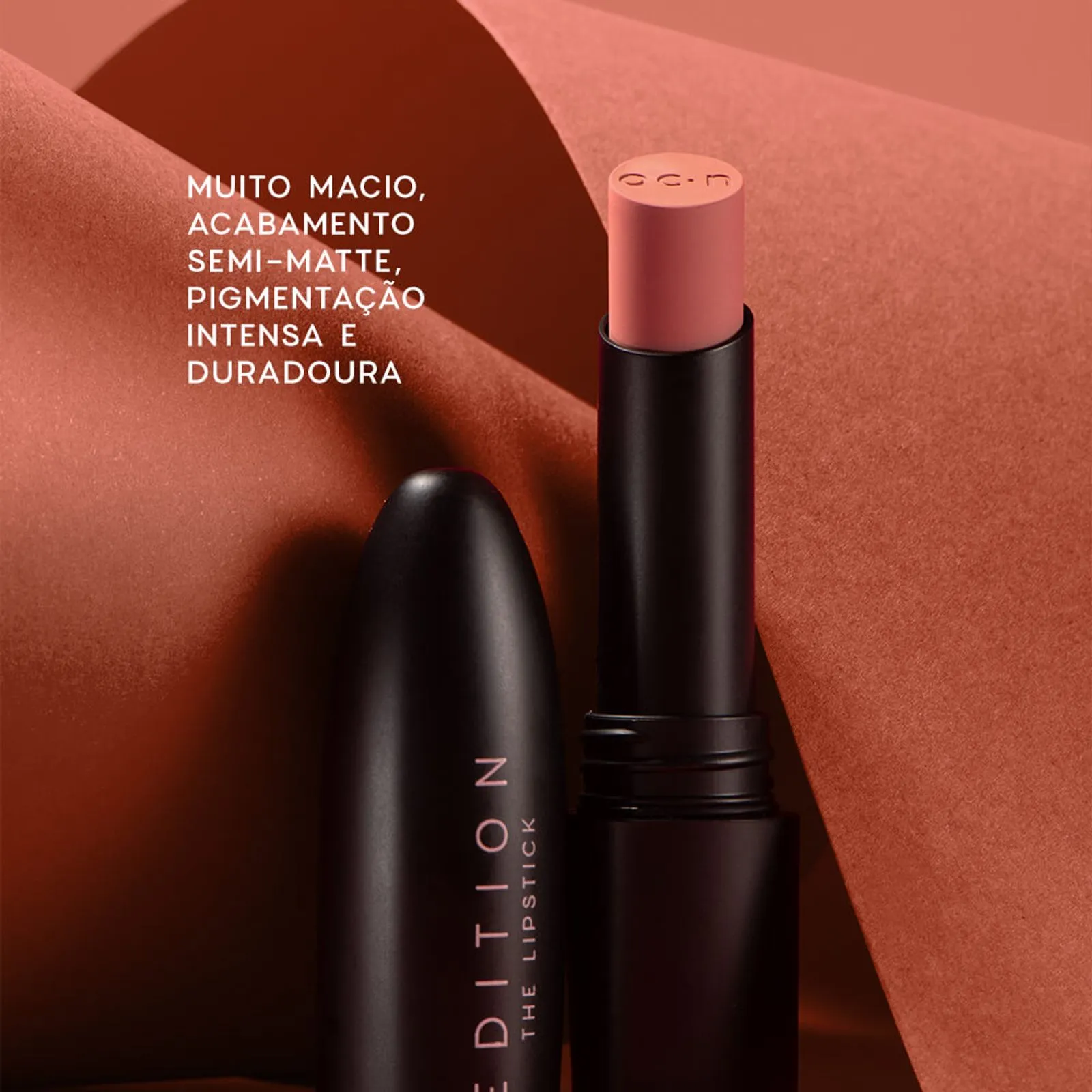 BATOM ROSA SEMI-MATTE – THE LIPSTICK NUDE PINK OCÉANE EDITION 3,2G - Imagem 3