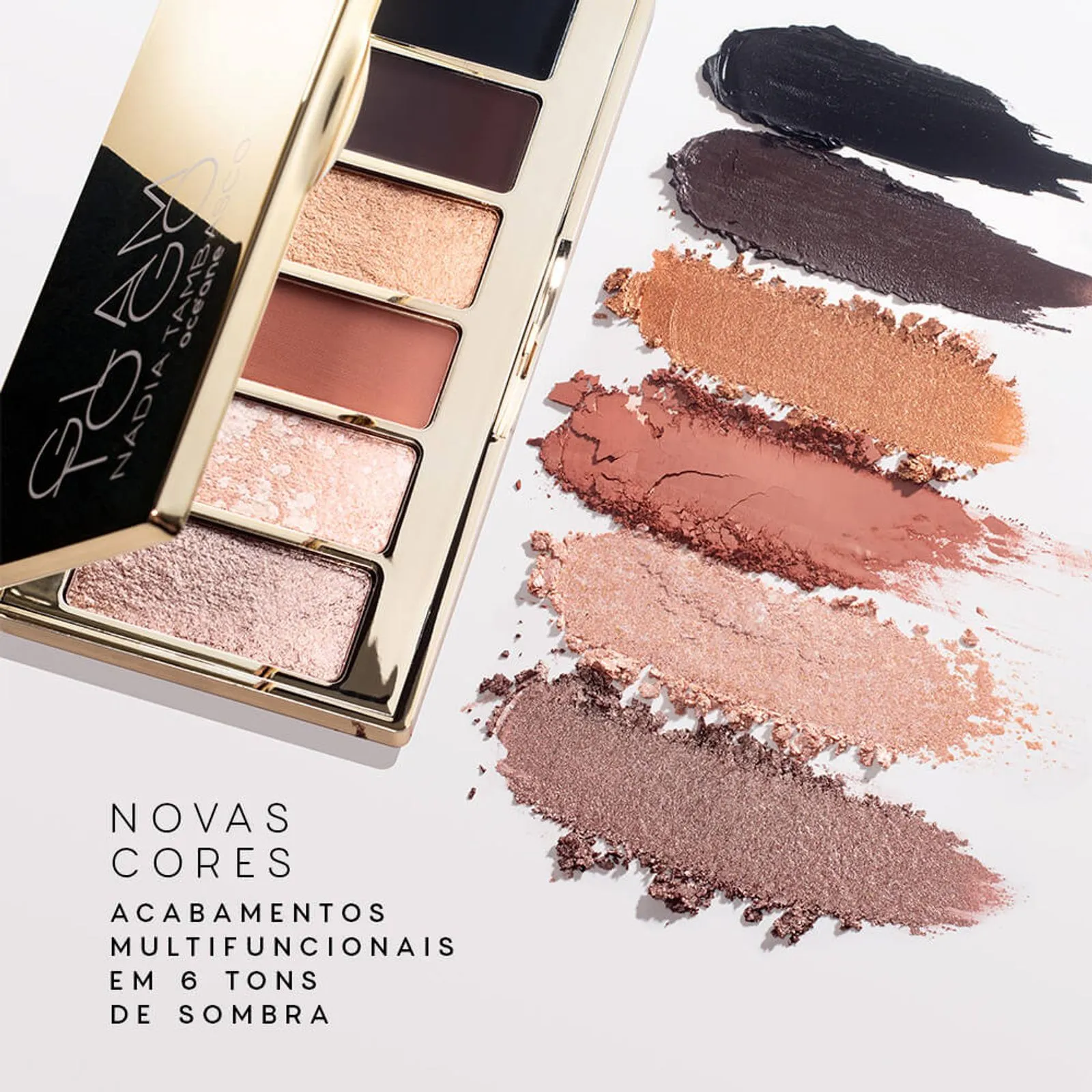 PALETA DE SOMBRAS - GLAM TO GO PALETTE NADIA TAMBASCO BY OCEANE 9,5G - Imagem 6