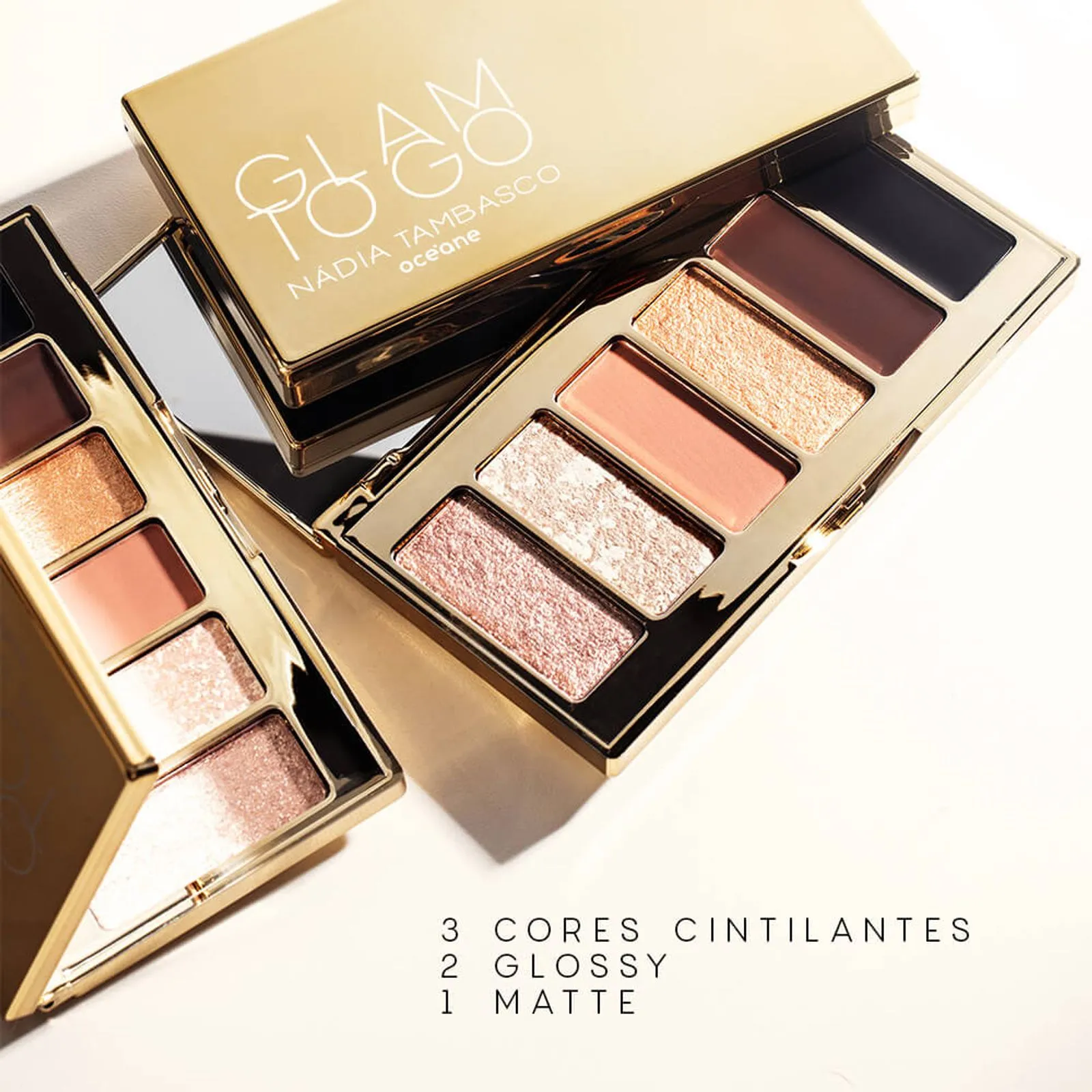 PALETA DE SOMBRAS - GLAM TO GO PALETTE NADIA TAMBASCO BY OCEANE 9,5G - Imagem 5