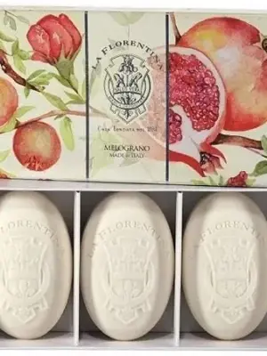 CAIXA C/3 SABONETES POMEGRANATE - LA FLORENTINA