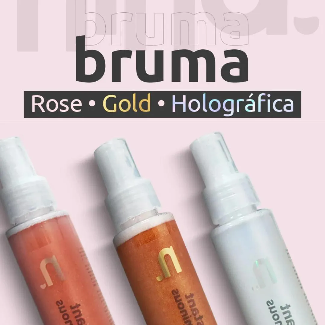 BRUMA FIXADORA INSTANT LUMINOUS ROSÉ GOLD - NINA MAKEUP - Imagem 2