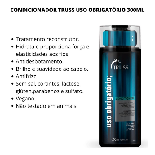 CONDICIONADOR USO OBRIGATÓRIO; 300ML - TRUSS - Imagem 3