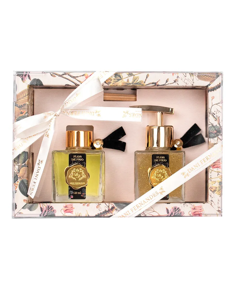 KIT PRESENTEÁVEL AROMA FLOR DE FIGO DIFUSOR + SABONETE LÍQUIDO 120ML - DANI FERNANDES