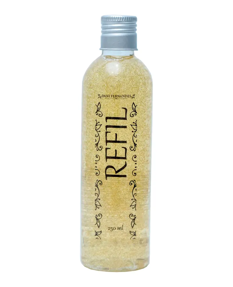 REFIL 250ML SABONETE AROMA VERBENA E LIMÃO SICILIANO GLITTER - DANI FERNANDES