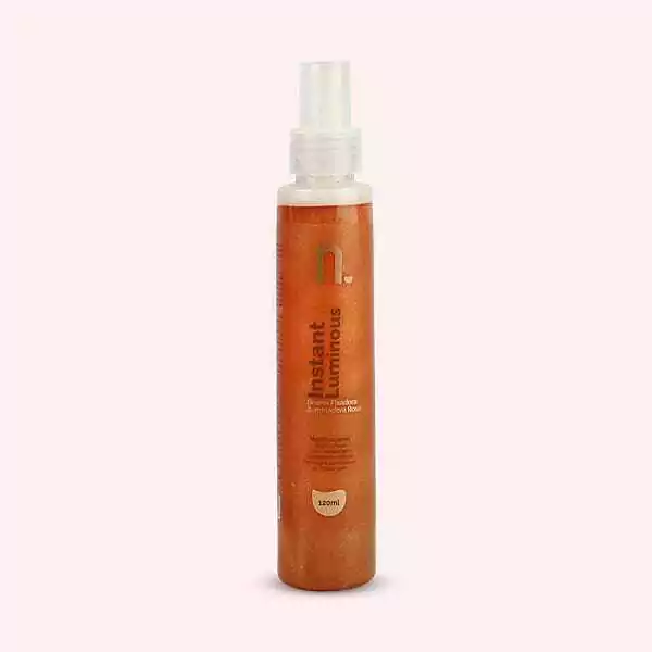 BRUMA FIXADORA INSTANT LUMINOUS ROSÉ GOLD - NINA MAKEUP