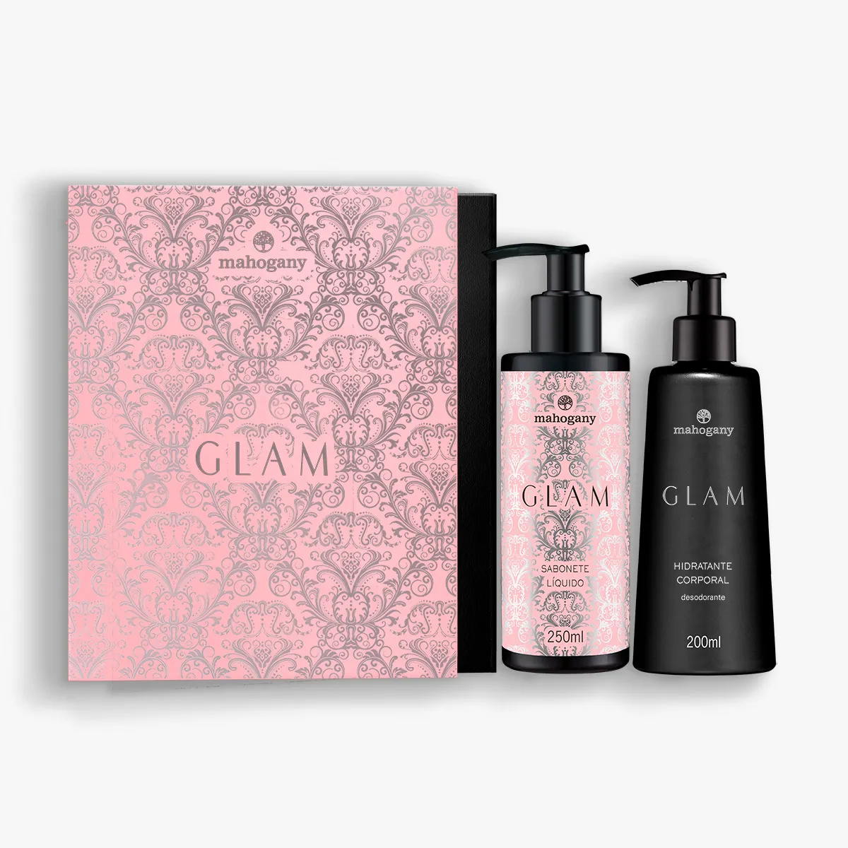 KIT GLAM SABONETE LÍQUIDO 250 ML E HIDRATANTE 200 ML