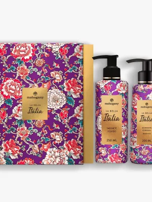 KIT LA BELLA ITALIA COM SABONETE LÍQUIDO 250 ML E HIDRATANTE 200 ML